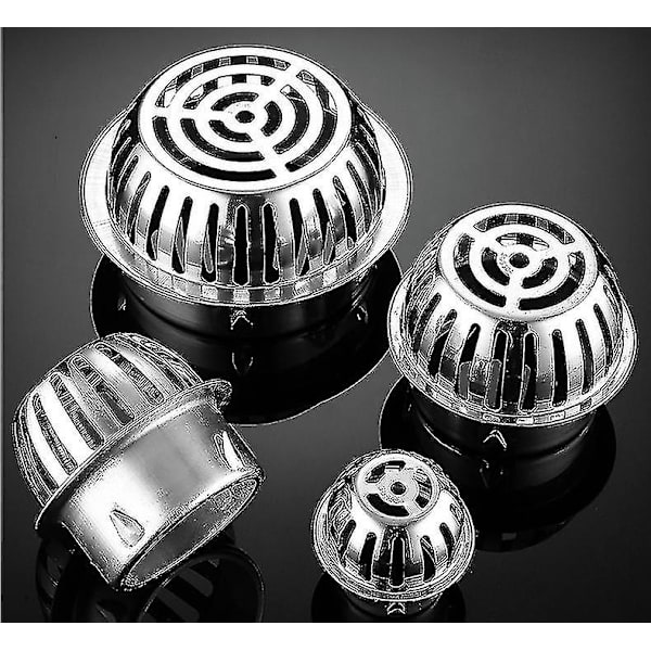 304 Stainless Steel Plug-in Convex Floor Drain, Roof Floor Drain Is Anti-clogging, Large Displacement Thickened Outdoor Round Floor Drain (110mm)
