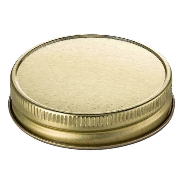 24-pack masonburklock med vanlig mun, läckagesäkra, säkra, solida masonburkar (guld) - B
