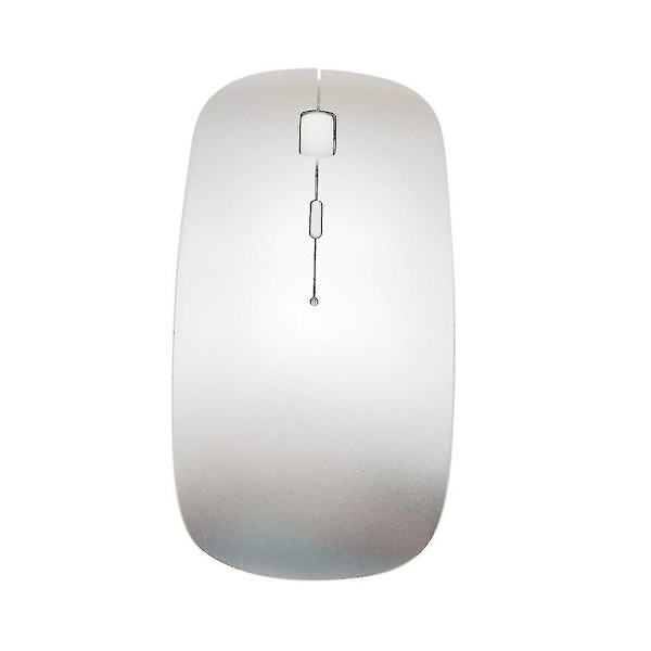 2,4g minitangentbord trådlöst tangentbord Ultratunt tangentbord med mus för hemmakontor (silver)