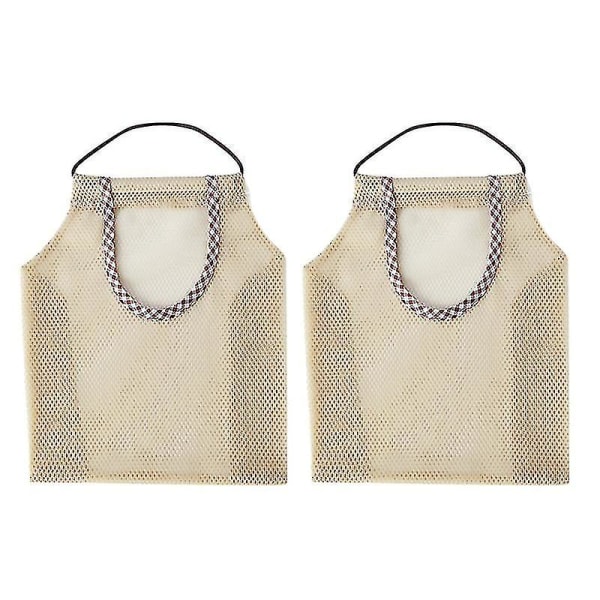 2st Kök Grönsaksfrukt Hängande förvaringspåse Mesh Organizer Andningsbar Mesh