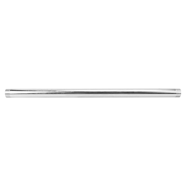 Rustfrit stål rørnippel adapterfitting 50 cm G3/4 forlængerstang VVS-systemtilbehør