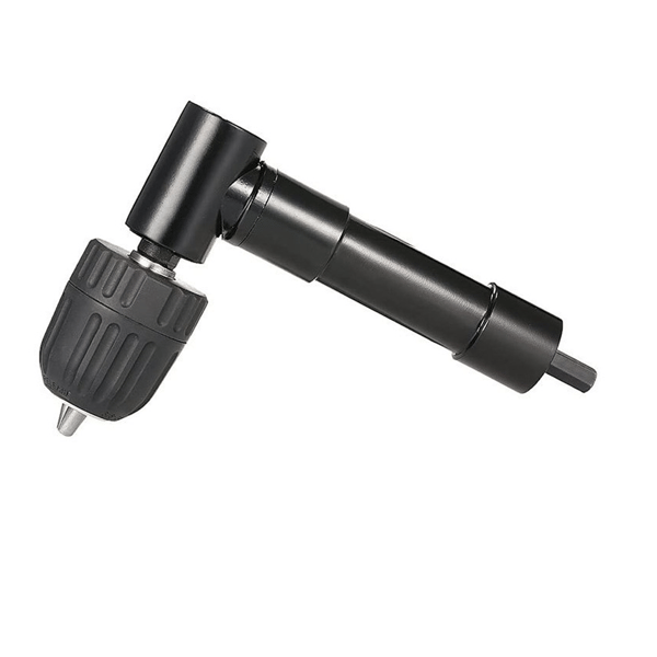 【BQ】Selvspennende 90° Vinkelchuck Hurtigkobling Borchuck Vinkelhode Chuck Bits Adapter Vinkelbor