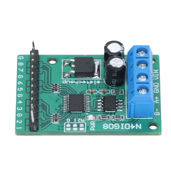 Input Output Control Module 8 Kanal 9600BPS RS485 TTL Kontrollerkort N4DIG08 Med Pin