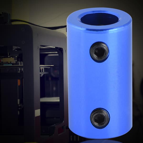 Motorakselkobling i aluminium for 3D-printer - 5*8mm