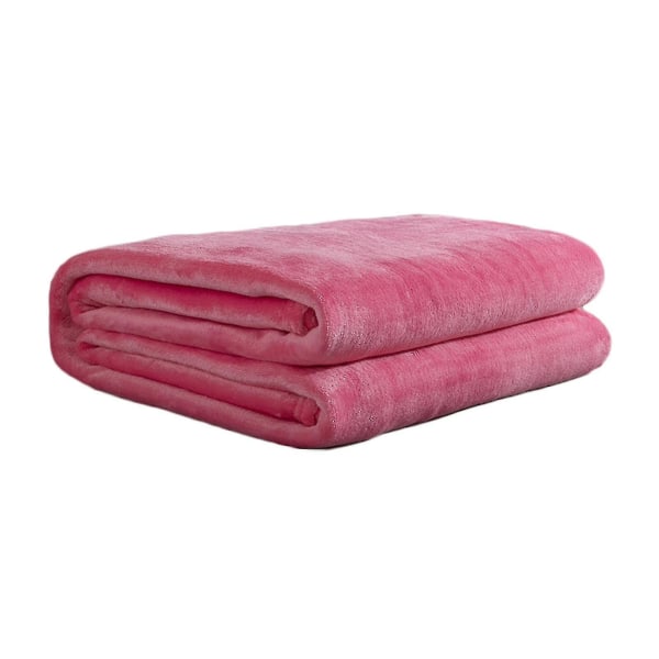 Täckefilt Mikrofiberflanell Mjuka filtar för bäddsoffor till soffa Ultravarma för alla årstider Gratis frakt Xinda Watermelon Red 100*150cm