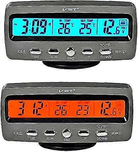 i 1 bil LCD Volta temperaturdetektor digital display larm C