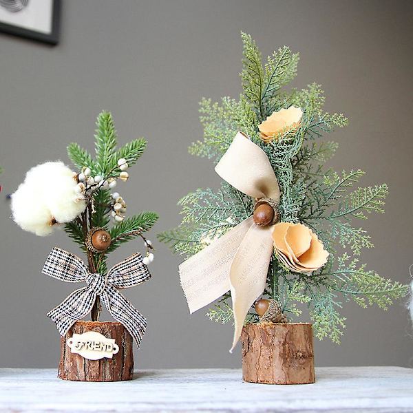 Mini artificial Christmas tree, desktop Christmas tree 25 CM