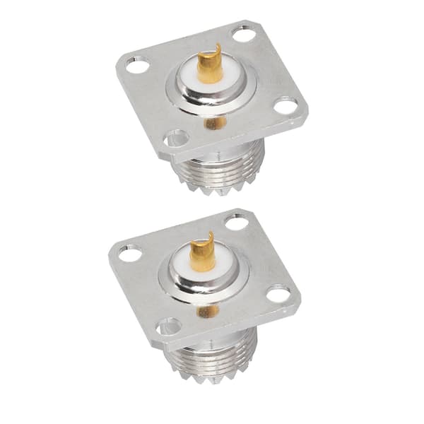 UHF hunn SO239 panelmontert RF koaksialadapter (2 stk)