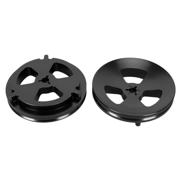 1 par 1/4 tomme NAB-nav optisk akseladapter poleret aluminiumsbase spole til spole båndåbner til Studer ReVox til DENON sort