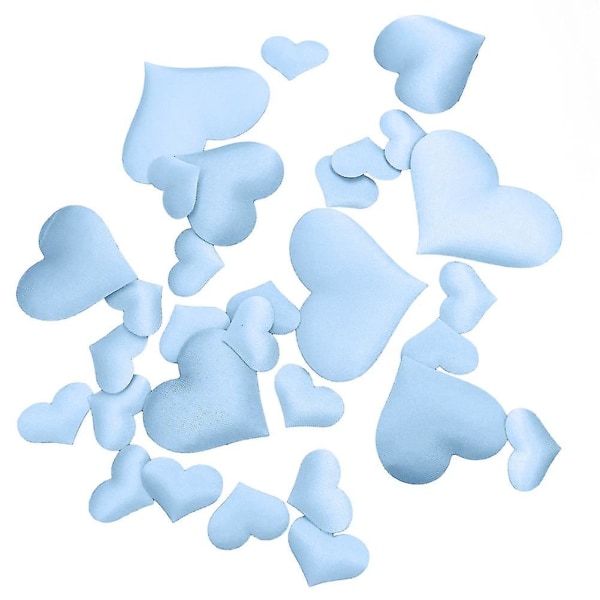 100pcs Romantic Married Love Heart Sparkle Confetti Table Wedding Party Scatter Blue 3.5 cm