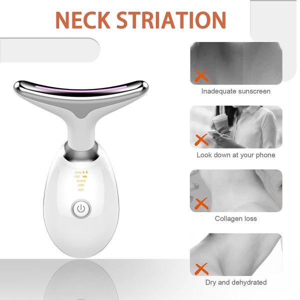 Nakke Massager Til Nakke Linjer Skønhedsinstrument Mikrostrøm Hjem Nakkepleje Instrument