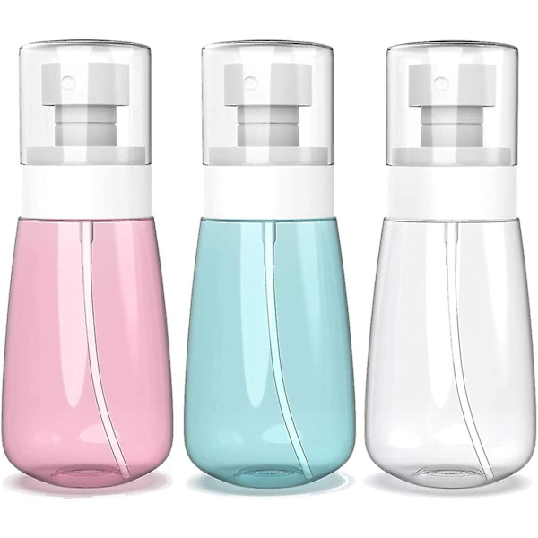 3-pack sprayflaskor Resepaket 60 ml påfyllningsbara och återanvändbara plastflaskor