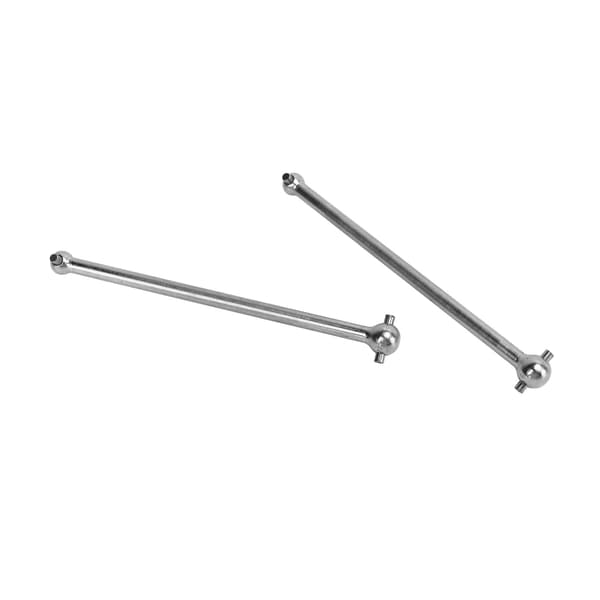 2 stk. 107 mm stål bageste drivaksel Dogbone erstatning til ARRMA 1/7 1/8 RC bil sølv
