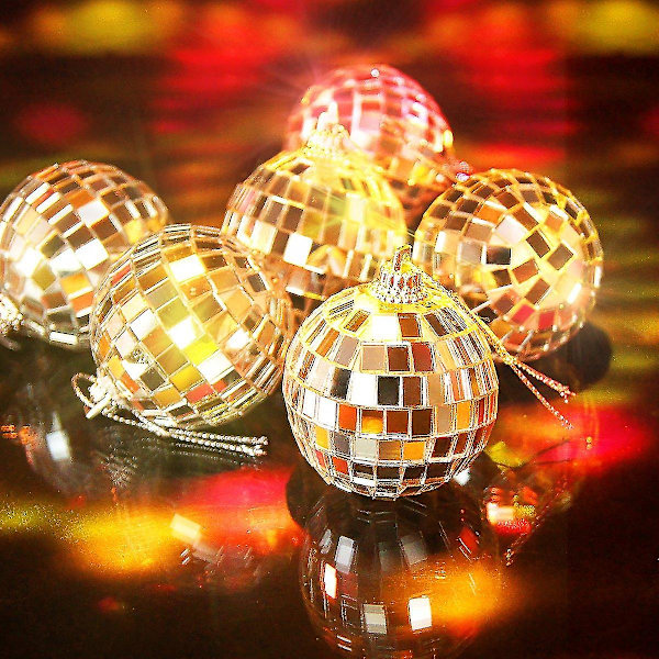 12 Stk Spejlkugler Disco Dj Dans Dekorativ Scenebelysning Hjemmefest