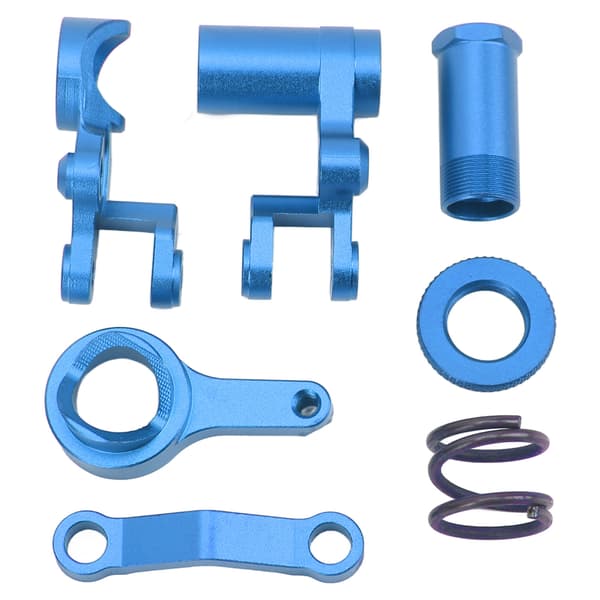 RC Forreste Styregruppe Professionel Universal Aluminium Legering RC Bil Styregruppe Sæt til 1/10 RC Biler Mørkeblå