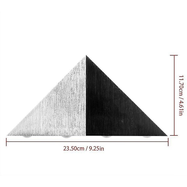 5w alumiinikolmio LED-seinävalaisin Ac90-265v moderni sisävalaistus Tehokas LED (vaalea väri)