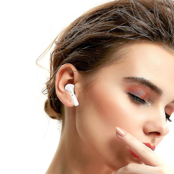 Bluetooth trådløse øretelefoner Hodetelefoner In-ear Pods for Ios Android White