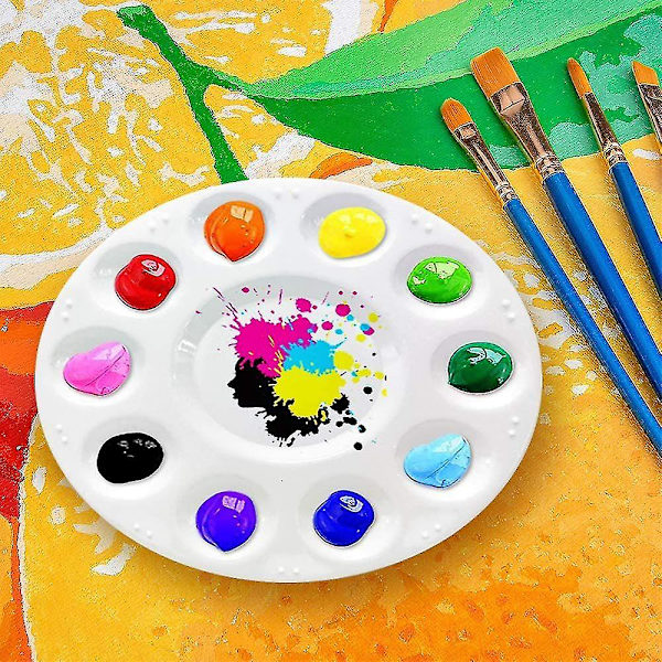 15 stk maling paletter, maling palette bakke plast til børn og voksne til at skabe gør-det-selv håndværk Professionelt kunstmaleri