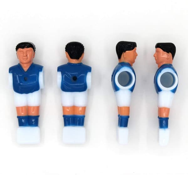 4-delt plastik fodboldspiller mini humanoid dukke