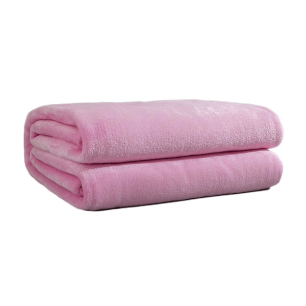 Täckefilt Mikrofiberflanell Mjuka filtar för bäddsoffor till soffa Ultravarma för alla årstider Gratis frakt Xinda Pink 100*150cm