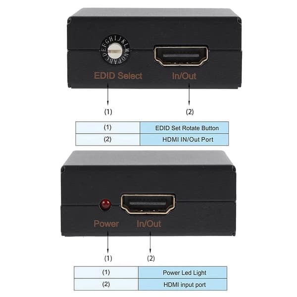 HDMI EDID Manager - 4K CEC-støtte