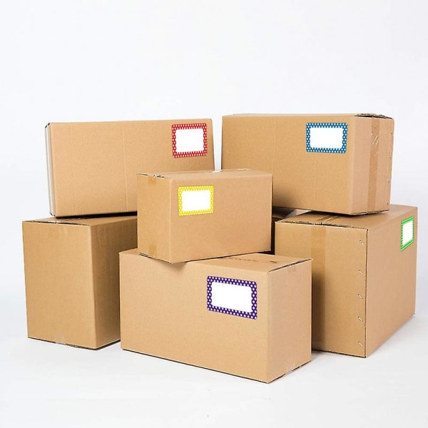 150 ark/rull selvklebende vanntette klistremerker, 5 fargede kanter, ideell for oppbevaring, klassifisering 150PCS