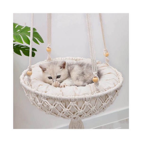 Hängmatta för husdjur Hängande kattsäng Kattunge Klätterställning Sunny Window Seat Nest - 40cm