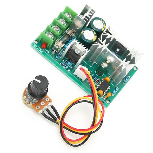 Motorhastighetskontroller PMW Bryter Kontrollmodul Strømregulator DC 10V‑60V 20A