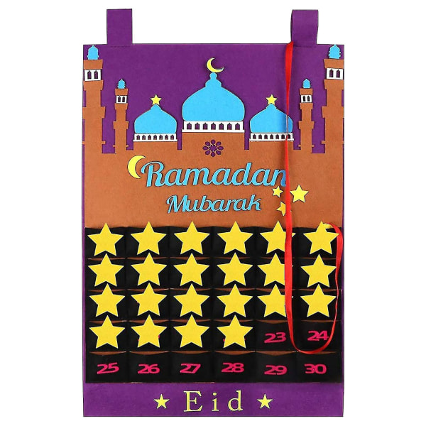 30 päivän olohuone Eid Mubarak Muslimien kodin sisustus Ramadan-kalenteri Lähtölaskenta