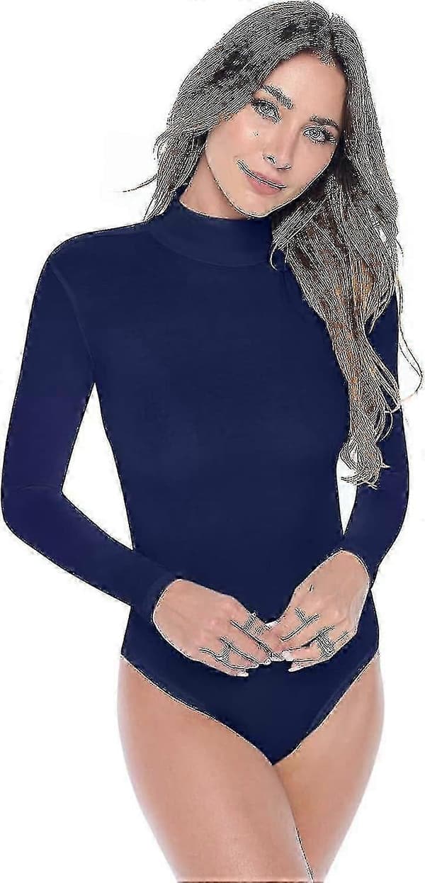 Ærme Hals Dragt Åndbar Stretch True Navy Blue S