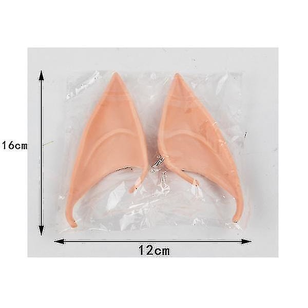 Halloween Elf Ears Jul Elf Ears Cosplay Festartikler Rekvisitter Latex Dance 10 stk.