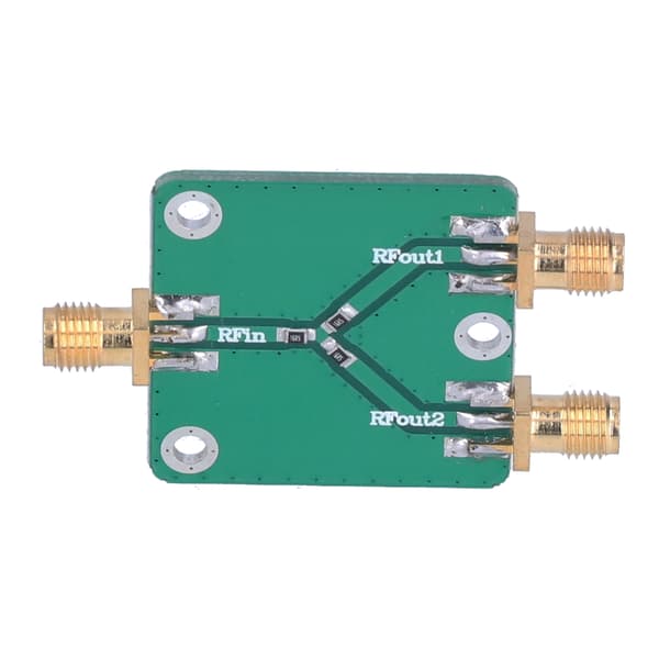 Resistans Power Splitter Modul Holdbar DC‑5G 6dB 1 til 2 RF Mikrobølge Distributor Divider til Radiofrekvens