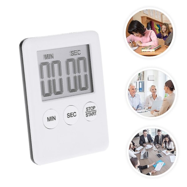 Liten magnetisk kjøkkentimer Digital Cooking Timer Stor LCD-skjerm
