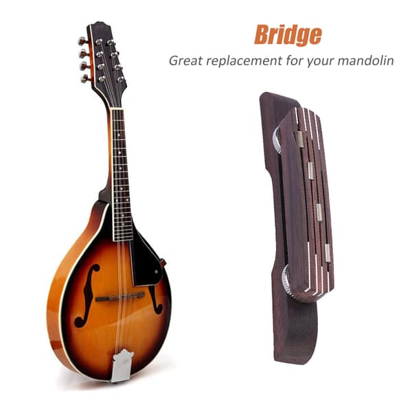 Mandolin Palisander Justerbar Bro Reparasjonstilbehør Holdbart