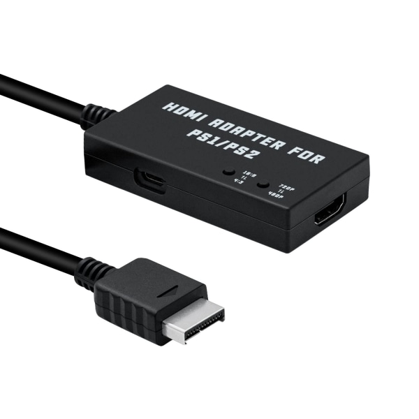 Stöd för PS1/PS2 multifunktionell HDTV HDMI-adapter 4:3/16:9 Skärmförhållande 480p/720p