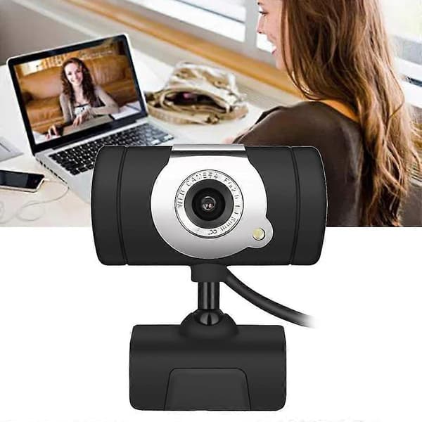 480p Driverfri bærbar webcam med mikrofon og højttaler