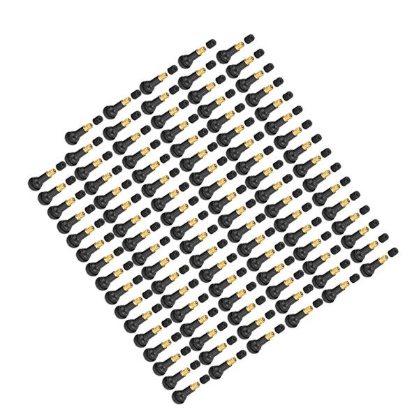 100 stk. Bil Motorcykel Universal Erstatning Snap-in Dæk Ventilspindel (TR413)