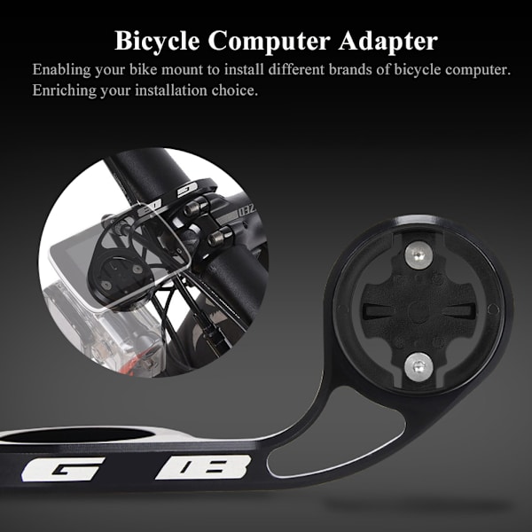 1 st. Plastcykelcomputerförlängningsfäste Konverteringsadapterbas för Bryton