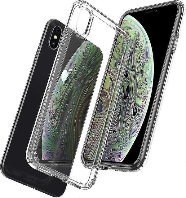 Gjennomsiktig silikondeksel kompatibelt med iPhone 7, iPhone 7 Plus, iPhone X, iPhone Xr, iPhone 11/11 Pro, iPhone 11 Pro Max-deksel for iPhone X