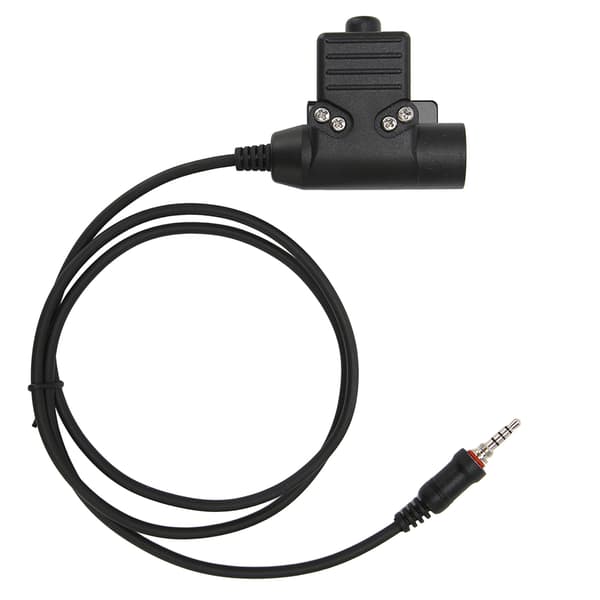【BQ】Walkie Talkie Headset Adapter Trycktyp Kompakt Säker Anslutning för Yaesu Vertex VX-6R VX-7R VX-6E VX-7E