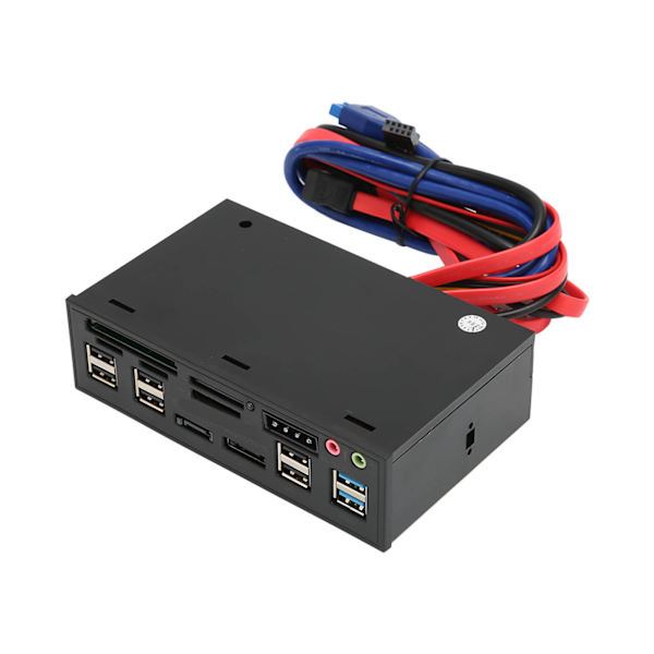 Media Dashboard 5.25in USB3.0 5Gbps Transmission LED Indikator Support M2 TF MMC MS CF Media Frontpanel