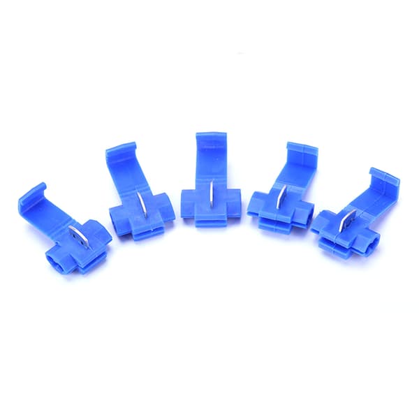 100 st Lödfria Snabbskarv Snap Wire Connector PP Hölje Kopparledningsaccessoar