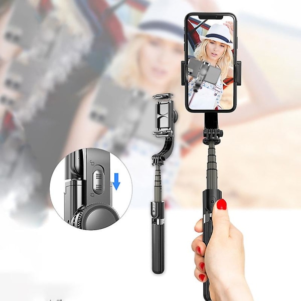 Molnplattform mobiltelefon anti-shake selfie stick enkelaxel stabilisator Bluetooth multifunktionsstativ