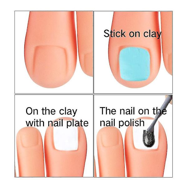 Øv falsk fodmodel Fleksibel blød silikoneprotesemanicureværktøj til neglekunsttræningsdisplay Manicurefodmodel Left foot