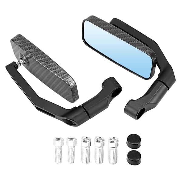 Motorcykelbackspeglar - Antireflex aluminium, 2st