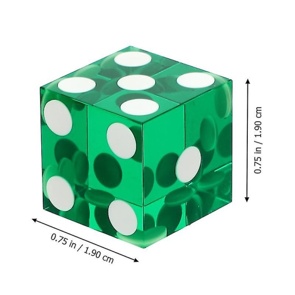 4 Stk Precision Akryl Terninger Praktisk retvinklet terning Underholdning Dies