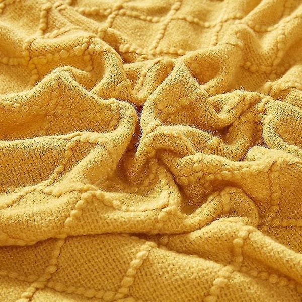 Inya Slängfilt Struktureret Solid Mjuk Soffa Soffa Overdrag Dekorativ nordisk stickad fil Tyngd juldekor Plädar diamond coral 130x230cm