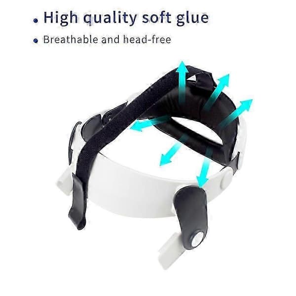 Justerbar Elite Hovedrem til Meta Quest 2 VR, Forbedret Komfort & Støtte