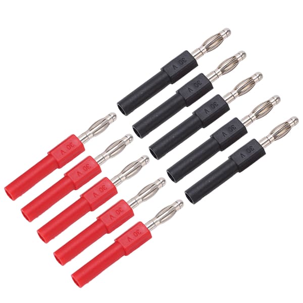 5 Sæt J.20012 Bananstikforbindelse 4 mm Han til 2 mm Hun Multimeter Bananstikforbindelsesadapter