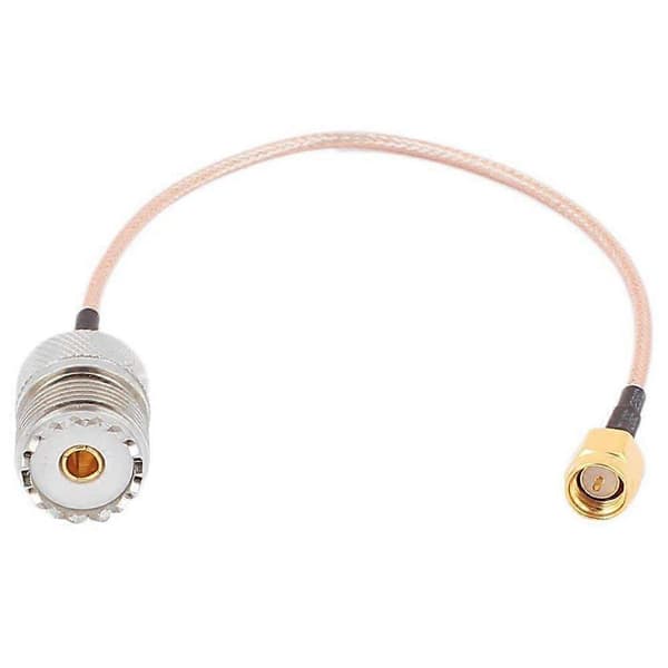 【BQ】Håndholdt antennekabel SMA han til UHF SO-239 hun Gold  silver